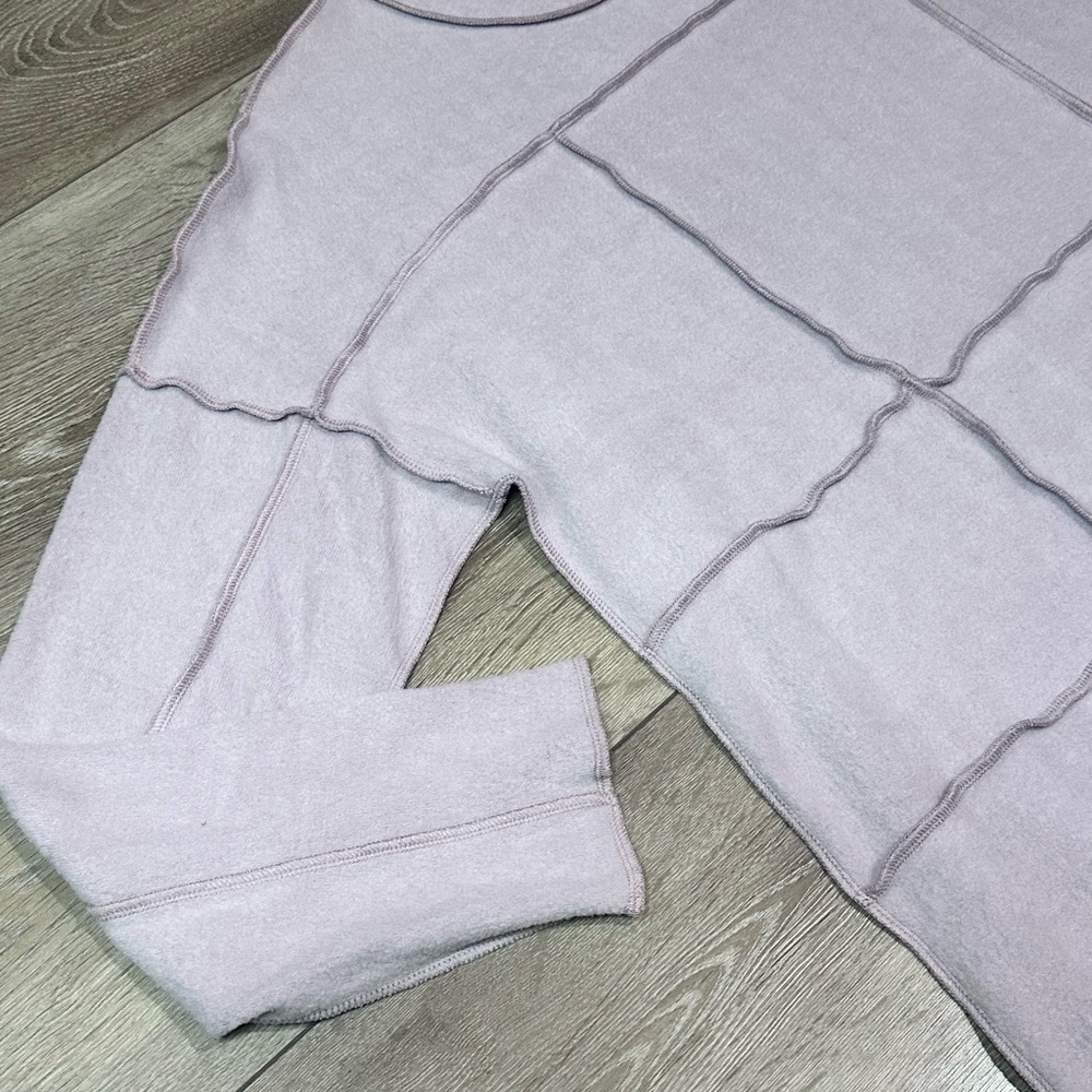 Easel Patchwork Contrast Stitch Sweater - image 4